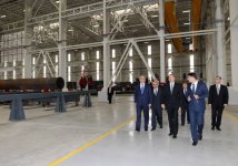 На территории Сумгайытского химического промышленного парка открыт завод по производству стальных труб ООО «Азертехнолайн»