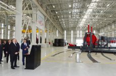На территории Сумгайытского химического промышленного парка открыт завод по производству стальных труб ООО «Азертехнолайн»