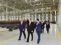 На территории Сумгайытского химического промышленного парка открыт завод по производству стальных труб ООО «Азертехнолайн»