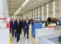 На территории Сумгайытского химического промышленного парка открыт завод по производству стальных труб ООО «Азертехнолайн»