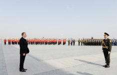 Президент Азербайджана и члены его семьи побывали на Площади Государственного флага (ФОТО)