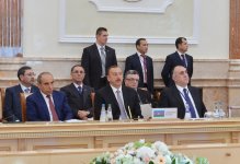 Президент Ильхам Алиев: Азербайджан будет и дальше стараться по возможности вносить свой вклад в дело укрепления сотрудничества между странами СНГ (ФОТО)