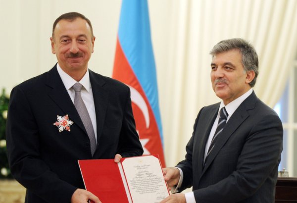Turkish "State Award" assigned to Azerbaijani President  (PHOTO)