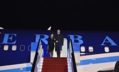 Президент Азербайджана прибыл с официальным визитом в Турцию (ФОТО)