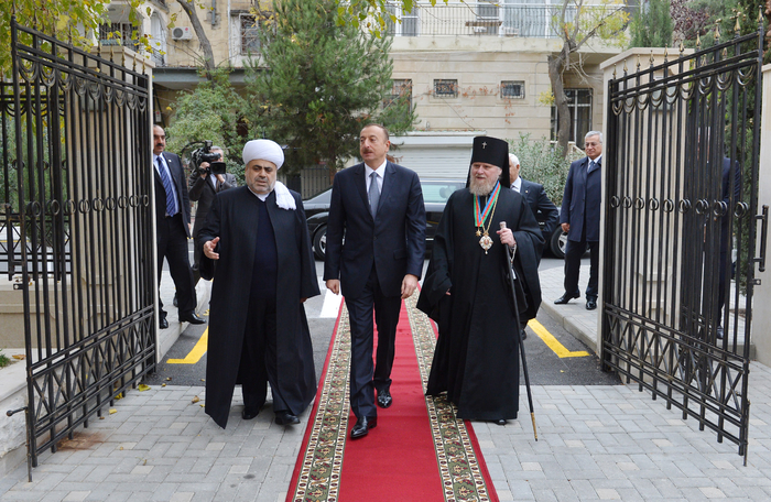 Azerbaijani President attends opening of Orthodox Religious and Cultural Center of Baku and Azerbaijan Eparchy (PHOTO)