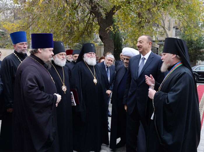Azerbaijani President attends opening of Orthodox Religious and Cultural Center of Baku and Azerbaijan Eparchy (PHOTO)