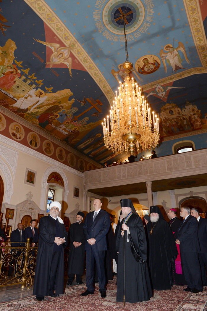 Azerbaijani President attends opening of Orthodox Religious and Cultural Center of Baku and Azerbaijan Eparchy (PHOTO)