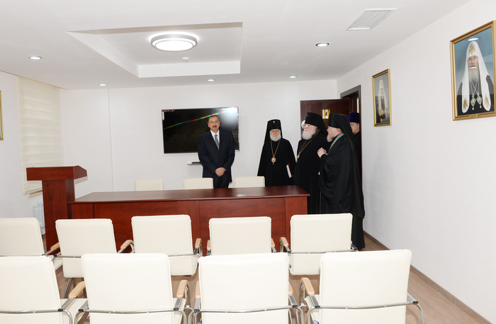 Azerbaijani President attends opening of Orthodox Religious and Cultural Center of Baku and Azerbaijan Eparchy (PHOTO)