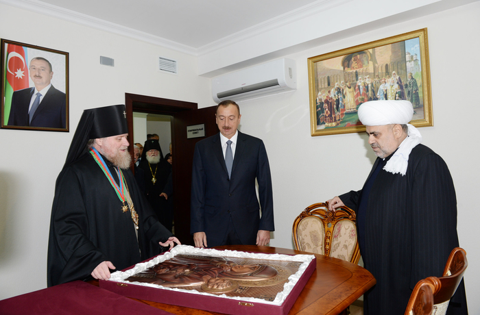 Azerbaijani President attends opening of Orthodox Religious and Cultural Center of Baku and Azerbaijan Eparchy (PHOTO)