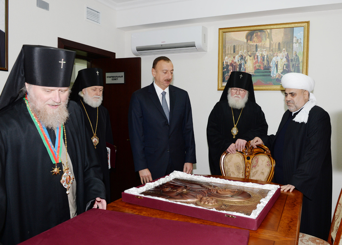 Azerbaijani President attends opening of Orthodox Religious and Cultural Center of Baku and Azerbaijan Eparchy (PHOTO)