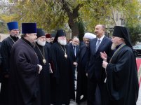 Azerbaijani President attends opening of Orthodox Religious and Cultural Center of Baku and Azerbaijan Eparchy (PHOTO)