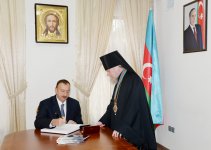 Azerbaijani President attends opening of Orthodox Religious and Cultural Center of Baku and Azerbaijan Eparchy (PHOTO)