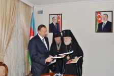 Azerbaijani President attends opening of Orthodox Religious and Cultural Center of Baku and Azerbaijan Eparchy (PHOTO)
