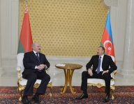 Состоялась встреча один на один президентов Азербайджана и Беларуси (ФОТО)