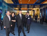 Президент Азербайджана ознакомился с выставкой "BakuTel-2013" (ФОТО)