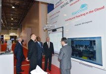 Президент Азербайджана ознакомился с выставкой "BakuTel-2013" (ФОТО)
