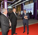 Президент Азербайджана ознакомился с выставкой "BakuTel-2013" (ФОТО)
