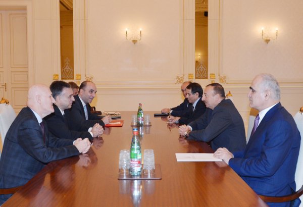 Azerbaijani President Ilham Aliyev receives Montenegrin counterpart Filip Vujanovic