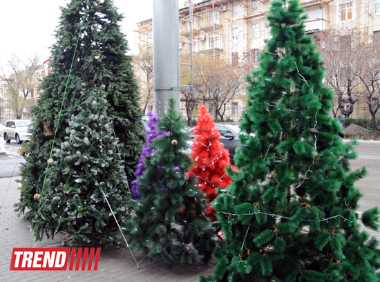 Баку в преддверии Нового 2014 года (ФОТО)