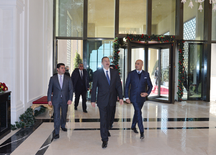 Ильхам Алиев принял участие в открытии гостиничного комплекса "Rixos Quba Azerbaijan" (ФОТО)