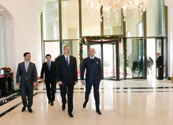 Ильхам Алиев принял участие в открытии гостиничного комплекса "Rixos Quba Azerbaijan" (ФОТО)