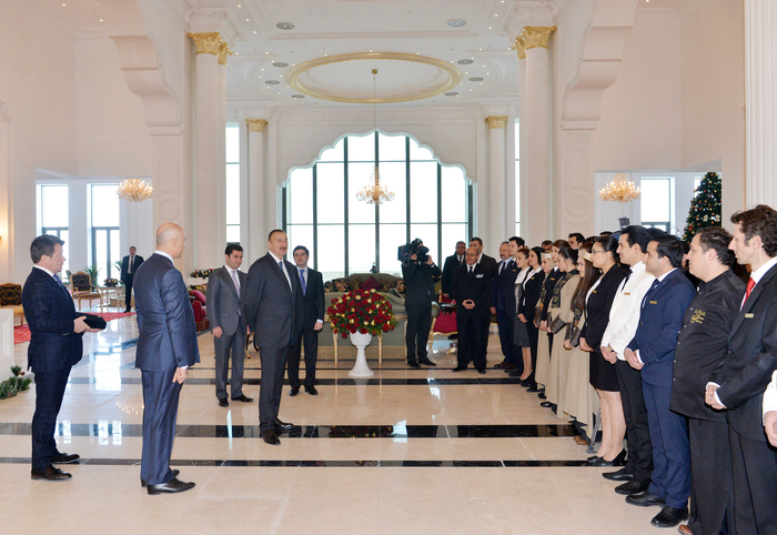 Ильхам Алиев принял участие в открытии гостиничного комплекса "Rixos Quba Azerbaijan" (ФОТО)