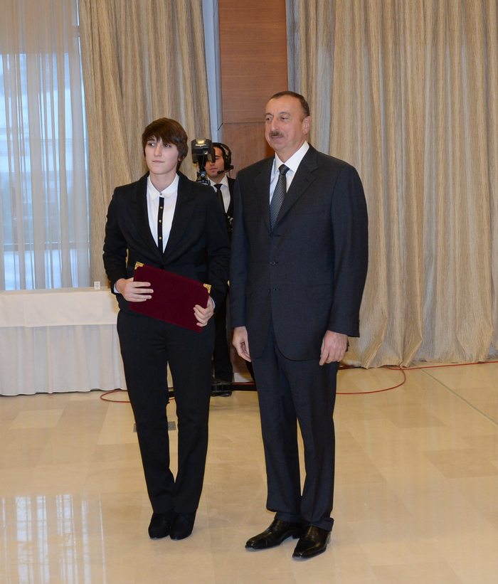 Azerbaijani President Ilham Aliyev opens “Shahdag”, “Pik Palas” hotels, and attends event dedicated to sports results of 2013 in Gusar District (PHOTO)