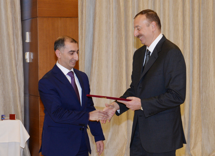 Azerbaijani President Ilham Aliyev opens “Shahdag”, “Pik Palas” hotels, and attends event dedicated to sports results of 2013 in Gusar District (PHOTO)