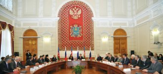 Вице-президенту Фонда Гейдара Алиева Лейле Алиевой вручен орден княгини Ольги III степени  (ФОТО)
