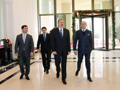 Ильхам Алиев принял участие в открытии гостиничного комплекса "Rixos Quba Azerbaijan" (ФОТО)