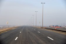 Президент Азербайджана принял участие в открытии автодороги Забрат-Кюрдаханы-Пиршаги после реконструкции (ФОТО)