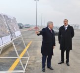 Президент Азербайджана принял участие в открытии автодороги Забрат-Кюрдаханы-Пиршаги после реконструкции (ФОТО)