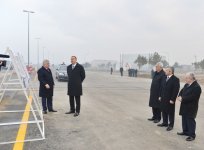 Президент Азербайджана принял участие в открытии автодороги Забрат-Кюрдаханы-Пиршаги после реконструкции (ФОТО)