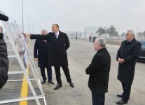 Президент Азербайджана принял участие в открытии автодороги Забрат-Кюрдаханы-Пиршаги после реконструкции (ФОТО)