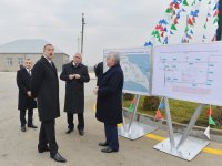 Президент Азербайджана принял участие в открытии автодороги Забрат-Кюрдаханы-Пиршаги после реконструкции (ФОТО)