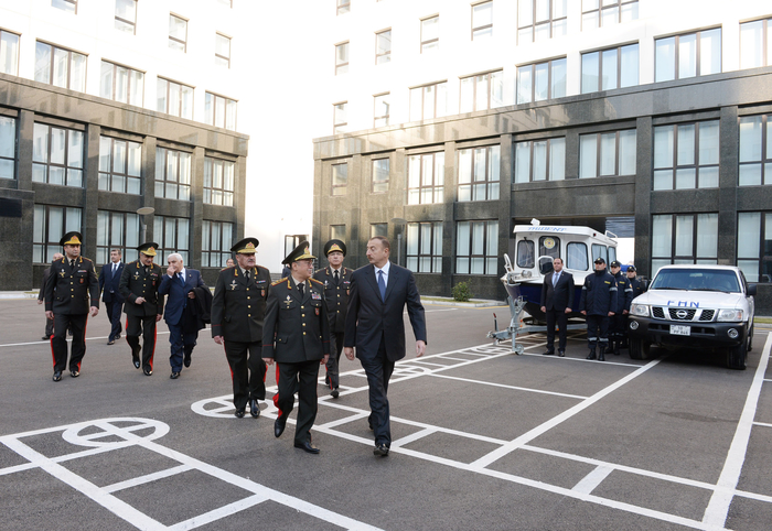 Президент Азербайджана принял участие в открытии Академии МЧС (ФОТО)
