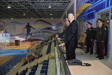 Президент Азербайджана ознакомился с работами по строительству и реконструкции в военном городке Особой государственной службы охраны (ФОТО)
