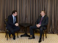 Президент Азербайджана встретился в Давосе с главой компании "Airbus Group International"