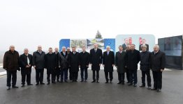 Президент Азербайджана Ильхам Алиев принял участие в церемонии подачи питьевой воды в Гейгель (ФОТО)