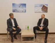 Ильхам Алиев встретился в Давосе с главой компании «Microsoft International»