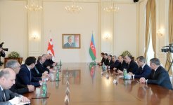 Состоялась встреча один на один президентов Азербайджана и Грузии (версия 2) (ФОТО)