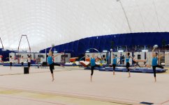 Президент Ильхам Алиев и его супруга ознакомились с ходом строительных работ на Национальной гимнастической арене в Баку (ФОТО)