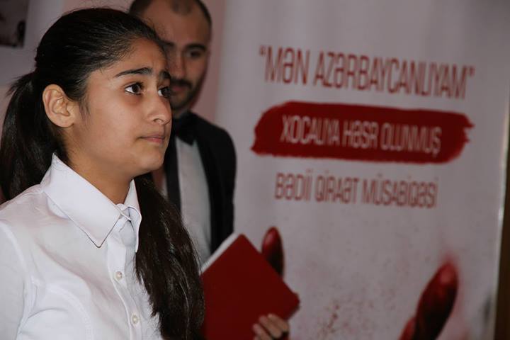 В театре YUĞ прошел конкурс юных чтецов, посвященный Ходжалинской трагедии (ФОТО)