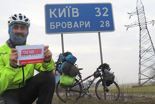 Рамиль Зиядов из Киева отправляется в Беларусь: "Посол высоко оценил мировое велотурне" (ФОТО)