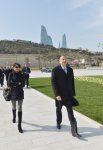 Президент Азербайджана и его супруга приняли участие в открытии в Баку современного аттракциона-панорамы (ФОТО)