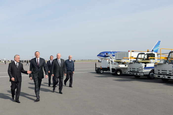 Azerbaijani president attends opening of new building of Nakhchivan International Airport