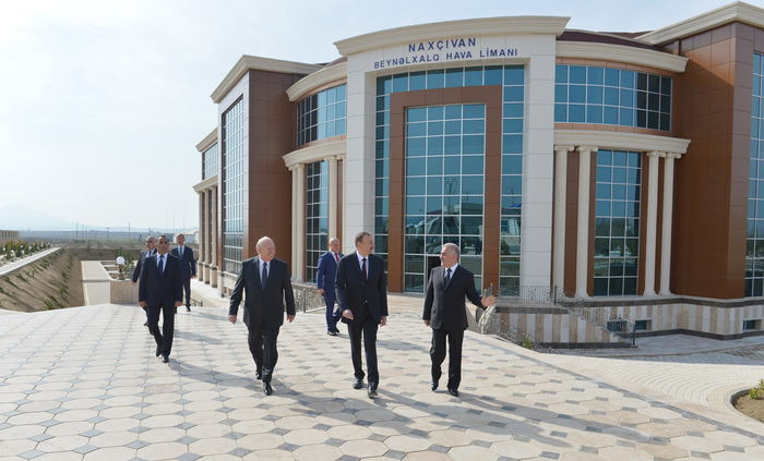 Azerbaijani president attends opening of new building of Nakhchivan International Airport