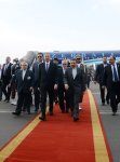 Президент Азербайджана прибыл с официальным визитом в Иран  (ФОТО)