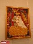 Герои произведений Низами Гянджеви в витражной росписи - выставка Магера Магеррамова(ФОТО)