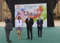Президент Ильхам Алиев и его супруга приняли участие в открытии Национальной гимнастической арены (ФОТО)